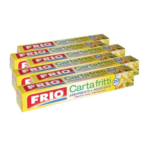FRIO CARTA FRITTI SET 6 CONFEZIONI DA 20 FOGLI ASSORBENTI PRETAGLIATI
