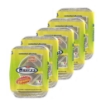 MAURY'S SET DA 5 CONTENITORI RETTANGOLARI IN ALLUMINIO DA 2 PORZIONI 