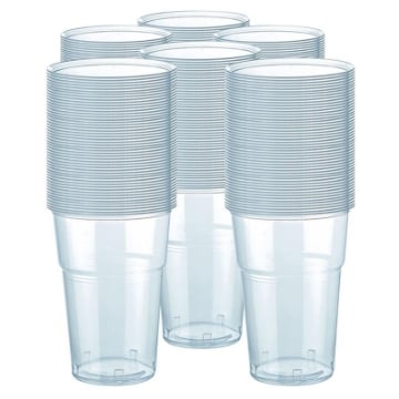 MAURY'S SET DA 300 BICCHIERI IN PLASTICA TRASPARENTE DA 200/250 CC 