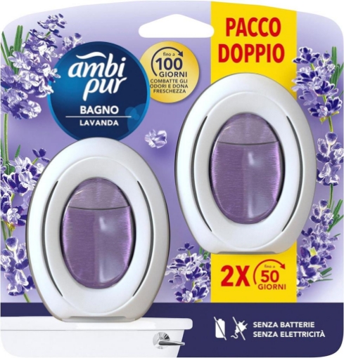 AMBI PUR BAGNO PROFUMATORE PER AMBIENTI FRAGRANZA LENOR LAVANDA TECNOLOGIA ELIMINA ODORI FINO A 50 GIORNI