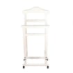 INDOSSATORE APPENDIABITI DA CAMERA PRATIC LEGNO DI FAGGIO BIANCO 44 X 25 X 98 H