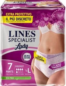 LINES SPECIALIST PANTS DISCREET TAGLIA L 7 PEZZI 