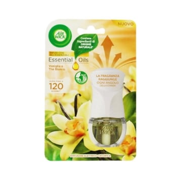 AIRWICK DIFFUSORE ELETTRICO COMPLETO VANIGLIA E THE' BIANCO 