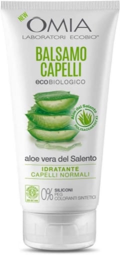 OMIA BALSAMO CAPELLI ECO BIO CON ALOE VERA DEL SALENTO PER CAPELLI NORMALI IDRATANTE ED EQUILIBRANTE DA 180 ML 