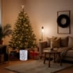 MAURY'S BASE SUPPORTO ALBERO DI NATALE IN METALLO BIANCO CON STELLE E LED DIMENSOINI 30X30X48H CM 