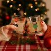 SET DI 3 BICCHIERI IN VETRO CON SOLDATINI NATALIZI, TAVOLA NATALE 2025
