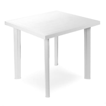 MAURY'S TAVOLO FIOCCO DA ESTERNO 80 X 75 X 72 CM BIANCO USATO COME NUOVO