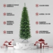 MAURY'S ALBERO DI NATALE EXTRA SLIM 120 CM VERDE ARTICOLO USATO