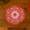 MAURY'S CENTRINO NATALIZIO TONDO 2PZ ROSSO D.35 CM