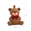MAURY'S BASE SUPPORTO ALBERO DI NATALE A ORSETTO CON FIOCCO ROSSO IN MAGNESIA DIMENSIONI 32.5X37H CM