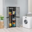 MA MAISON ARMADIO BASIC LINE CON 1 PORTA SCOPE E 3 RIPIANI REGOLABILI - DARK GREY DIMENSIONE 65X37X165