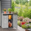 MA MAISON ARMADIO BASIC LINE CON 1 RIPIANO REGOLABILE - DARK GREY DIMENSIONE 65X37X83H CM