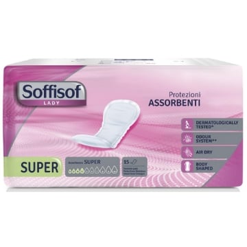 SOFFISOF PROTEZIONI ASSORBENTI LADY ASSORBENZA 4 SUPER 15PZ