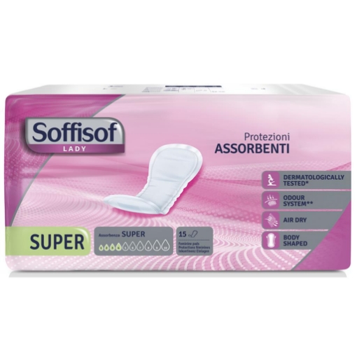 SOFFISOF PROTEZIONI ASSORBENTI LADY ASSORBENZA 4 SUPER 15PZ