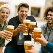 SET 2 BICCHIERI DA BIRRA E COCTAIL DIAMETRO 6,5 X 16,5 CM 330CC 