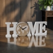 OROLOGIO IN LEGNO "HOME" DA PARETE O TAVOLO 39 X 2 X 13H CM