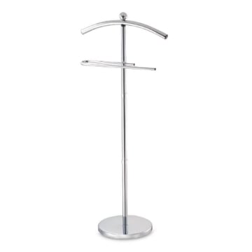 INDOSSATORE MONOSPALLA CON APPENDIABITI SILVER CROMATO 44 X 26 X H 110 CM