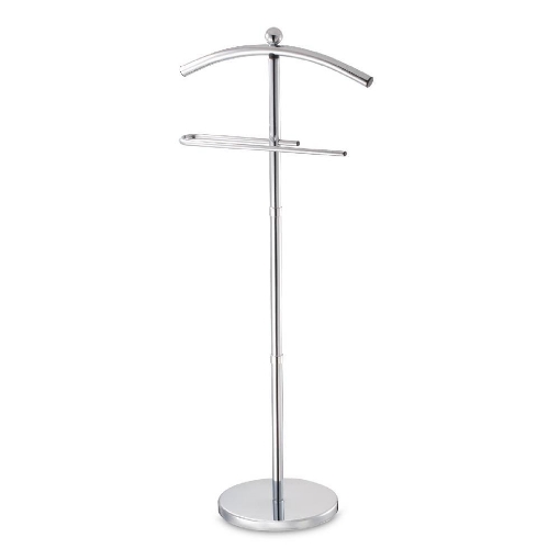 INDOSSATORE MONOSPALLA CON APPENDIABITI SILVER CROMATO 44 X 26 X H 110 CM