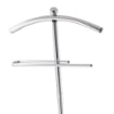 INDOSSATORE MONOSPALLA CON APPENDIABITI SILVER CROMATO 44 X 26 X H 110 CM