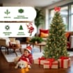 ALBERO DI NATALE ROCCARASO 120 CM VERDE ARTIFICIALE CON 208 RAMI USATO COME NUOVO