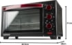 GFERRARI FORNO ELETTRICO 3 FUNZIONI DI COTTURA CAPACITÀ 20 LT COLORE NERO 1380W