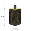 BASE PER ALBERO DI NATALE TRONCO REALISTICO DIAMETRO CM.32X35H PER ALBERI DA 150/180 CM CON KIT DI FISSAGGIO USATO 