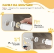 CANCELLETTO PER CANI ESTENSIBILE DA 72 A 107 CM CON MONTAGGIO A PRESSIONE 
