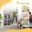 CANCELLETTO PER CANI ESTENSIBILE DA 72 A 107 CM CON MONTAGGIO A PRESSIONE 