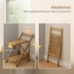 CARRELLO DA CUCINA PORTAVIVANDE PIEGHEVOLE A 2 LIVELLI CON PORTABOTTIGLIE IN LEGNO DI BAMBOO