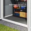 CASETTA DA GIARDINO CON FINESTRA E DOPPIA PORTA, IN ALLUMINIO E PP, 183X134X210 CM, GRIGIO