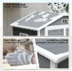 CASETTA DA GIARDINO CON FINESTRA E DOPPIA PORTA, IN ALLUMINIO E PP, 183X134X210 CM, GRIGIO