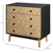 CASSETTIERA PER CAMERA DA LETTO IN LEGNO STILE VINTAGE INDUSTRIALE