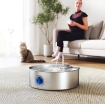 FONTANELLA PER GATTO 7L CON LUCE LED E TRIPLA FILTRAZIONE, IN ACCIAIO INOX 304, 30.5X31.2X19.3 CM, ARGENTO