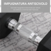 MANUBRIO DA 12.5 KG ESAGONALE SINGOLO CON IMPUGNATURA ZIGRINATA ANTISCIVOLO NERO