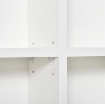 MOBILE LIBRERIA IN LEGNO 24 SCOMPARTI 130.5 X 89 X 20 CM BIANCO