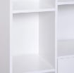 MOBILETTO LIBRERIA CON PIEDINI IN LEGNO DI PINO BIANCO 80 X 23.5 X 118CM