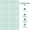 TELO PER SERRA IN PE CON 12 FINESTRE, PORTA AVVOLGIBILE E BORDI INTERRATI, 6X3X2 M, VERDE