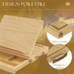 CAVALLETTO PER PITTURA PIEGHEVOLE IN FAGGIO CON ANGOLAZIONE REGOLABILE E CASSETTO, 33.5X26X26 CM