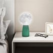 LAMPADA DA TAVOLO A FORMA DI LUNA E 3 COLORI CON 10 LUMINOSITÓ, IN ABS, Ï15X28 CM, BIANCO E VERDE SCURO