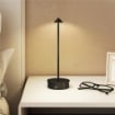 LAMPADA DA TAVOLO TOUCH RICARICABILE CON USB, REGOLABILE 3000K/4500K/6500K, AUTONOMIA 4-8 ORE, NERO