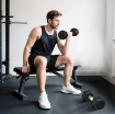 SET DI 2 MANUBRI DA 6 KG ESAGONALI CON PRESA ANTISCIVOLO E RIVESTIMENTO IN GOMMA, NERO