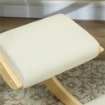 SEDIA ERGONOMICA CPN INGINOCCHIATOIO + MOVIMENTO A DONDOLO, IN TESSUTO EFFETTO LINO E LEGNO DI BETULLA, 55X85X55 CM, CREMA