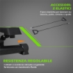 STEPPER PROFESSIONALE FITNESS CON MANUBRIO E CORDE, 40X48X118CM