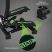 STEPPER PROFESSIONALE FITNESS CON MANUBRIO E CORDE, 40X48X118CM