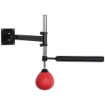 SPEED BAG A PARETE PER BOXE E MMA AD ALTEZZA REGOLABILE CON ASTA ACCIAIO E PU 79X72X20 CM ROSSO