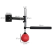 SPEED BAG A PARETE PER BOXE E MMA AD ALTEZZA REGOLABILE CON ASTA ACCIAIO E PU 79X72X20 CM ROSSO
