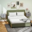 SET DI 2 COMODINI SOSPESI CON 2 CASSETTI MODERNI E SALVASPAZIO 40X29X30 CM GRIGIO CEMENTO