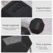 SET DI 2 MANUBRI DA 4 KG ESAGONALI CON PRESA ANTISCIVOLO E RIVESTIMENTO IN GOMMA NERO