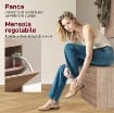 SET MOBILI DA INGRESSO CON PANCA SCARPIERA, APPENDIABITI A MURO E SPECCHIO, 80X27X46.5 CM, MARRONE SCURO