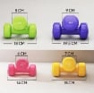 SET 4 MANUBRI ESAGONALI DA 20 KG TOTALI IN ACCIAIO E PU DA 1 A 4KG MULTICOLORE